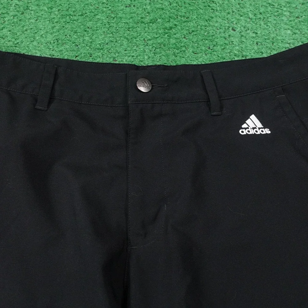 Adidas Shorts Mens 32 Black Golf Active Microfiber Pockets‎ 10 Inseam